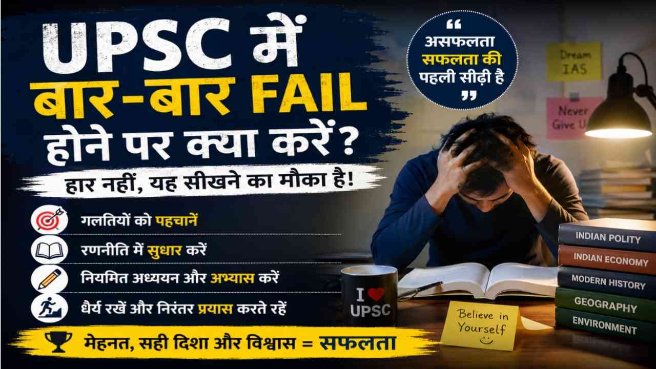 UPSC Me Baar-Baar Fail Hone Par Kya Kare