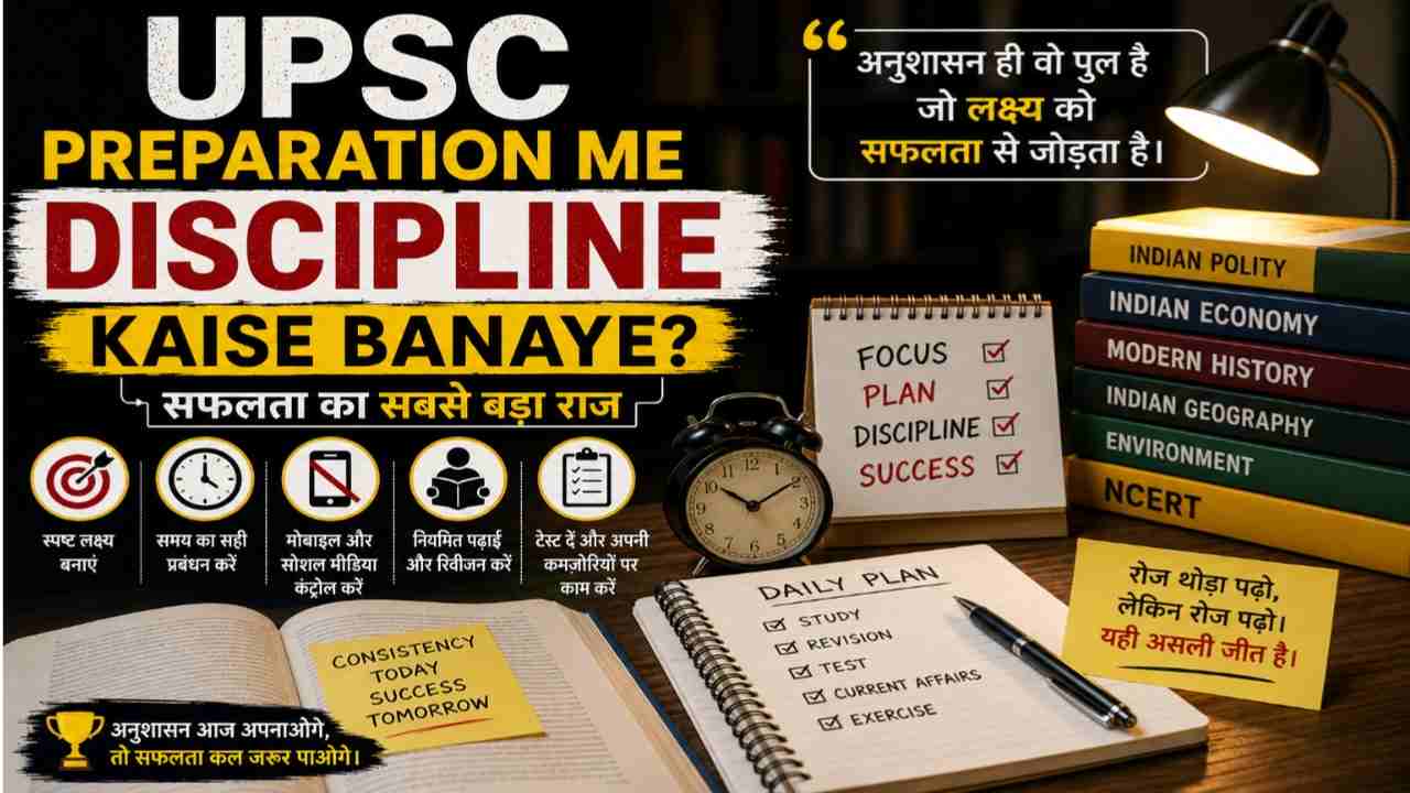 UPSC Preparation Me Discipline Kaise Banaye