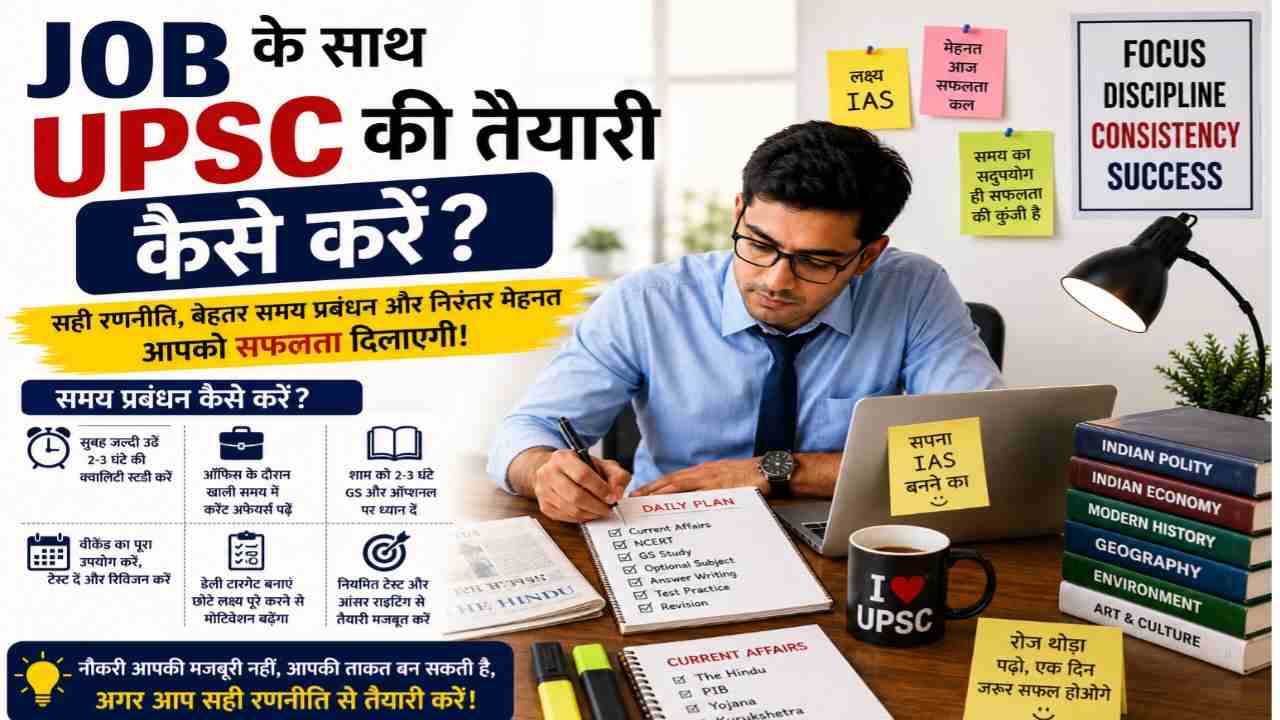 Job Ke Sath UPSC Ki Taiyari Kaise Kare
