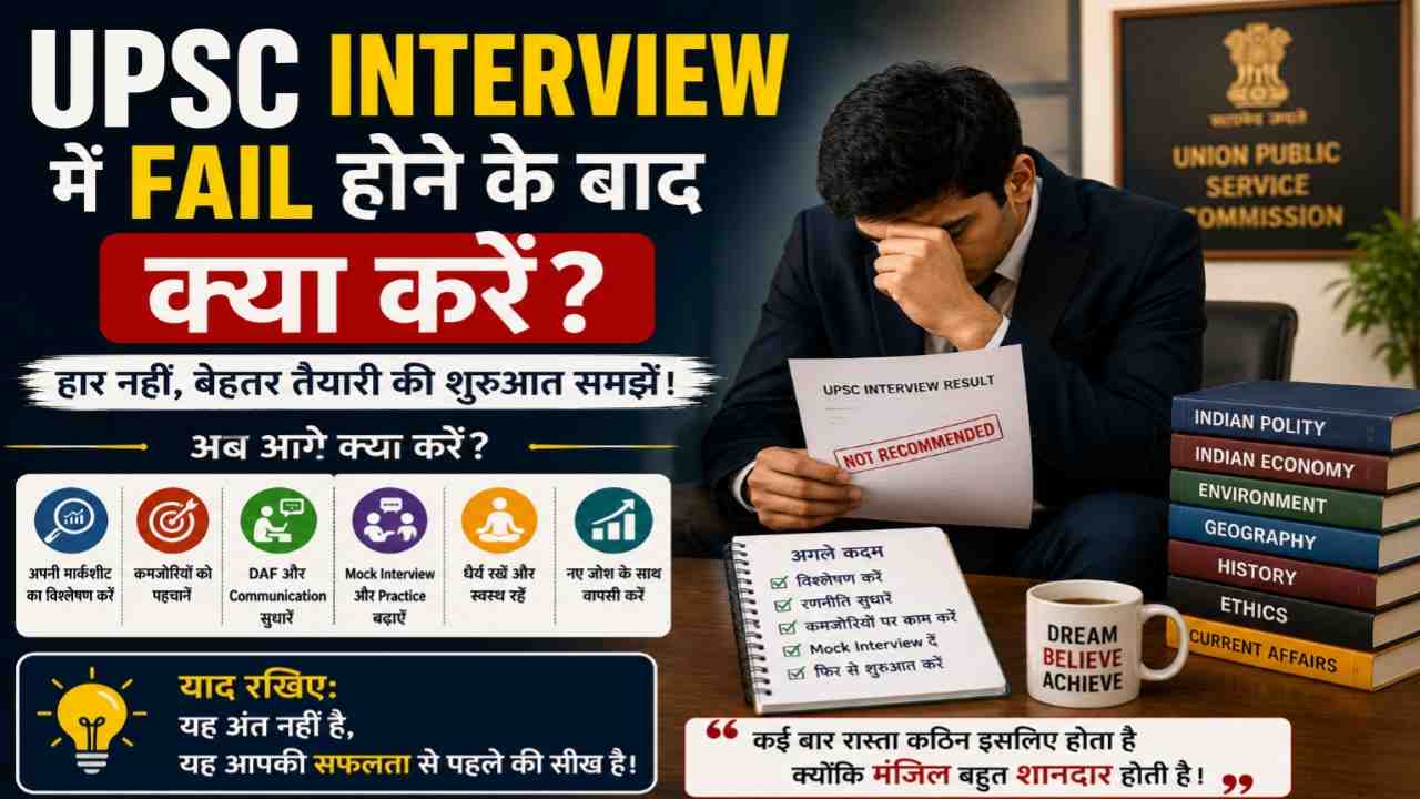 UPSC Interview Me Fail Hone Ke Baad Kya Kare