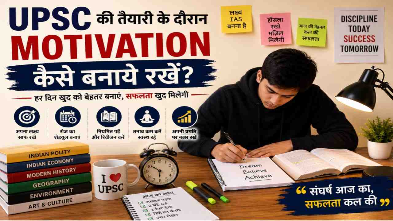 UPSC Ki Taiyari Ke Dauran Motivation Kaise Banaye Rakhein
