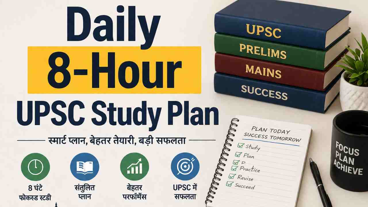 Daily 8-Hour UPSC Study Plan