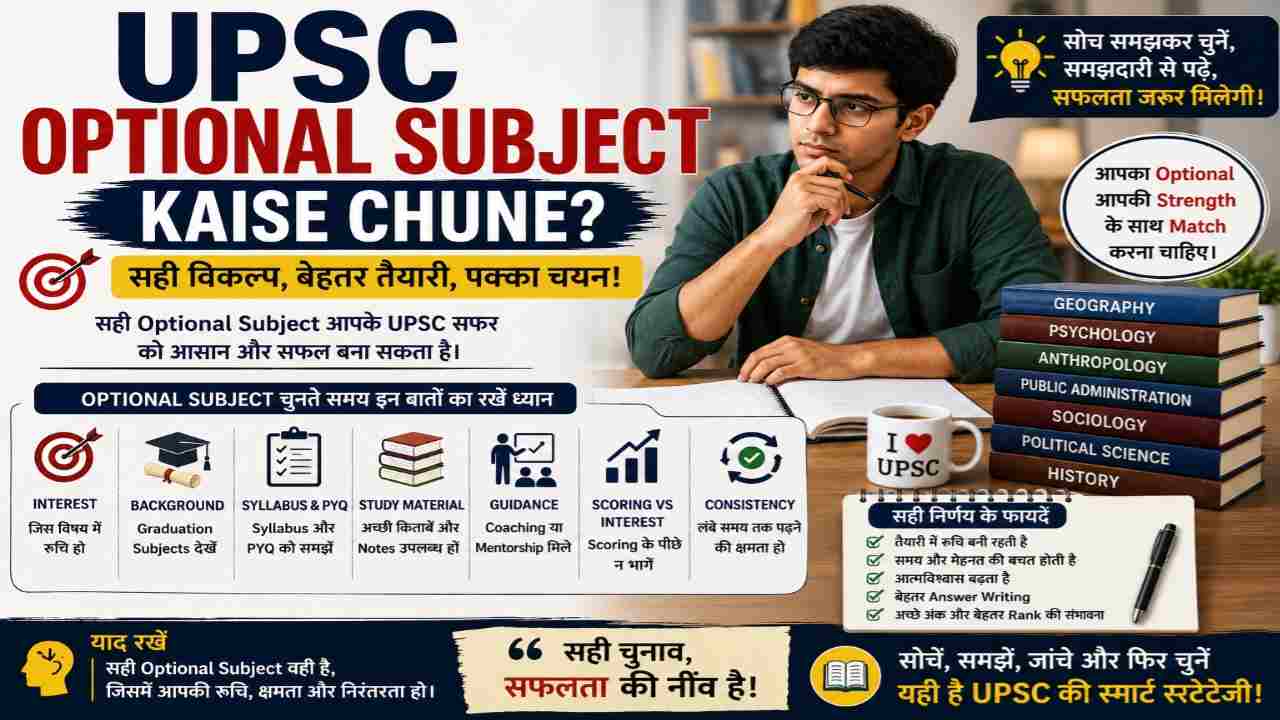 UPSC Optional Subject Kaise Chune